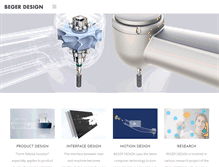 Tablet Screenshot of beger-design.com